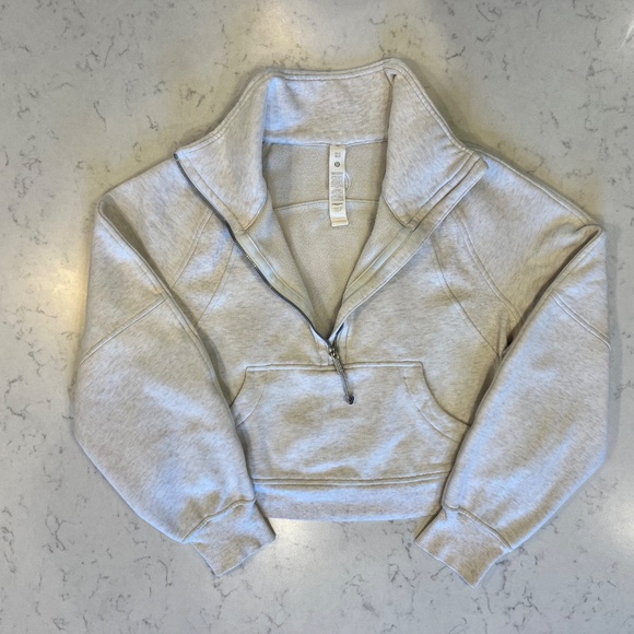 Scuba Oversized Funnel Neck Half Zip - Picture 2 of 4